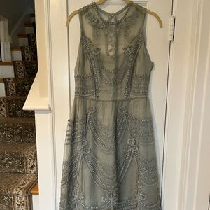 Hitherto Dress (Anthropologie) in Slate Blue